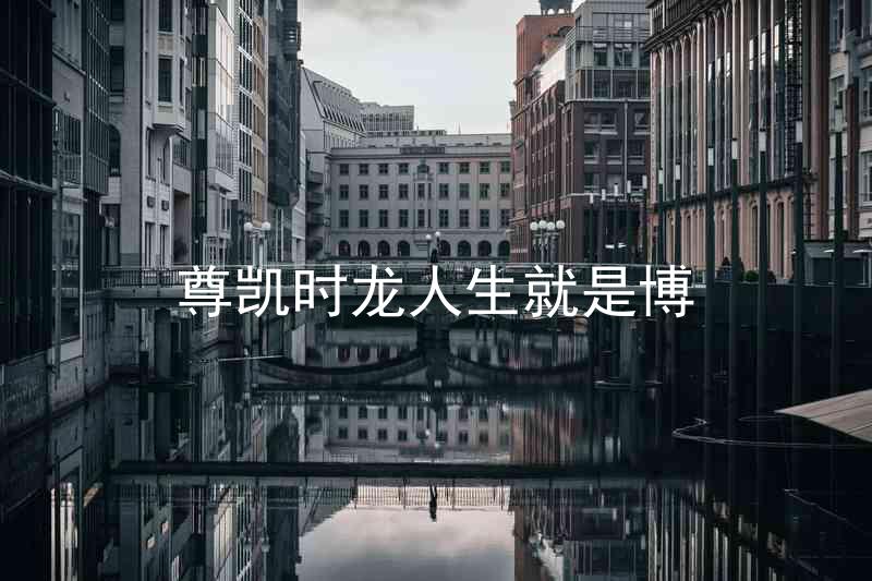 尊凯时龙人生就是博